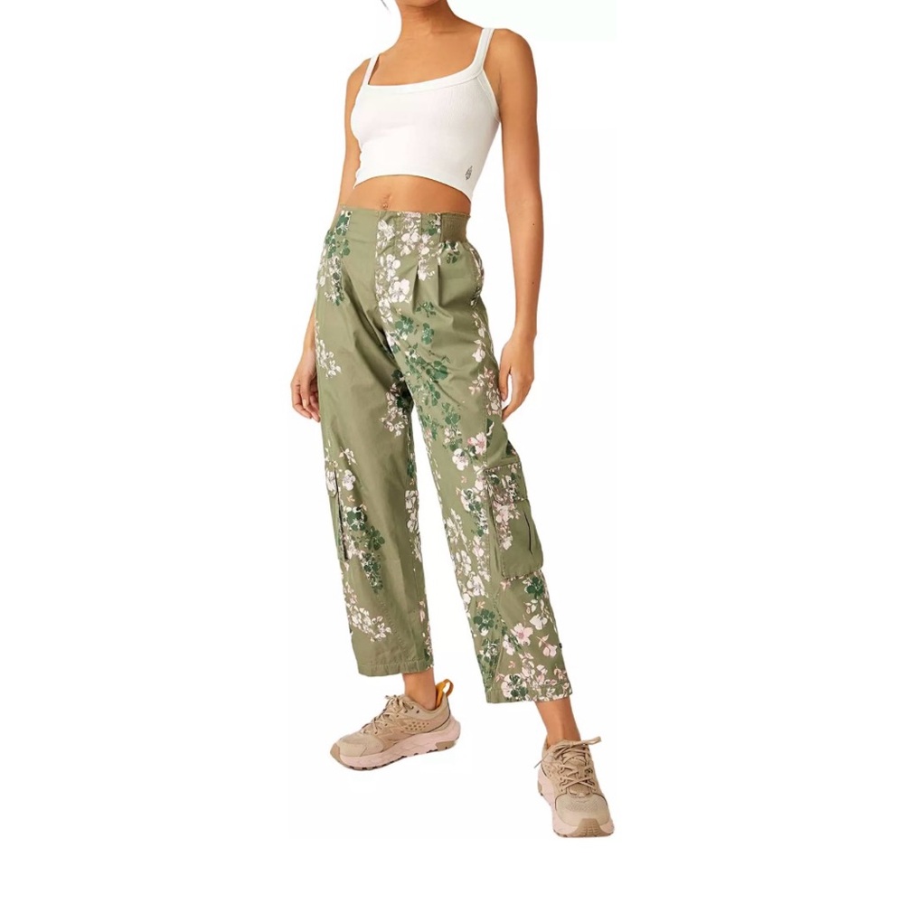 NWT FP Movement Women's Mesmerize Me Pants, Olive Combo, Sz S